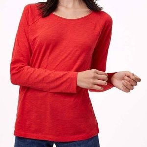 LOFT Textured Tee - Lava Red